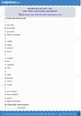Đề thi giữa kì 2 Tiếng Anh 4 Family and Friends - Đề số 2